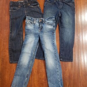 Toddler Boys Jeans LOT size 5 The Children's Place, Cat & Jack, Levi's